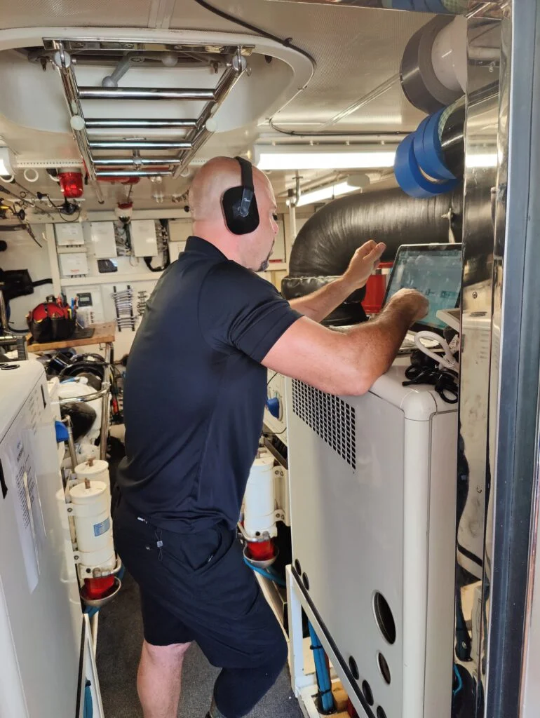 Marine engine electrical system repair and diagnostics