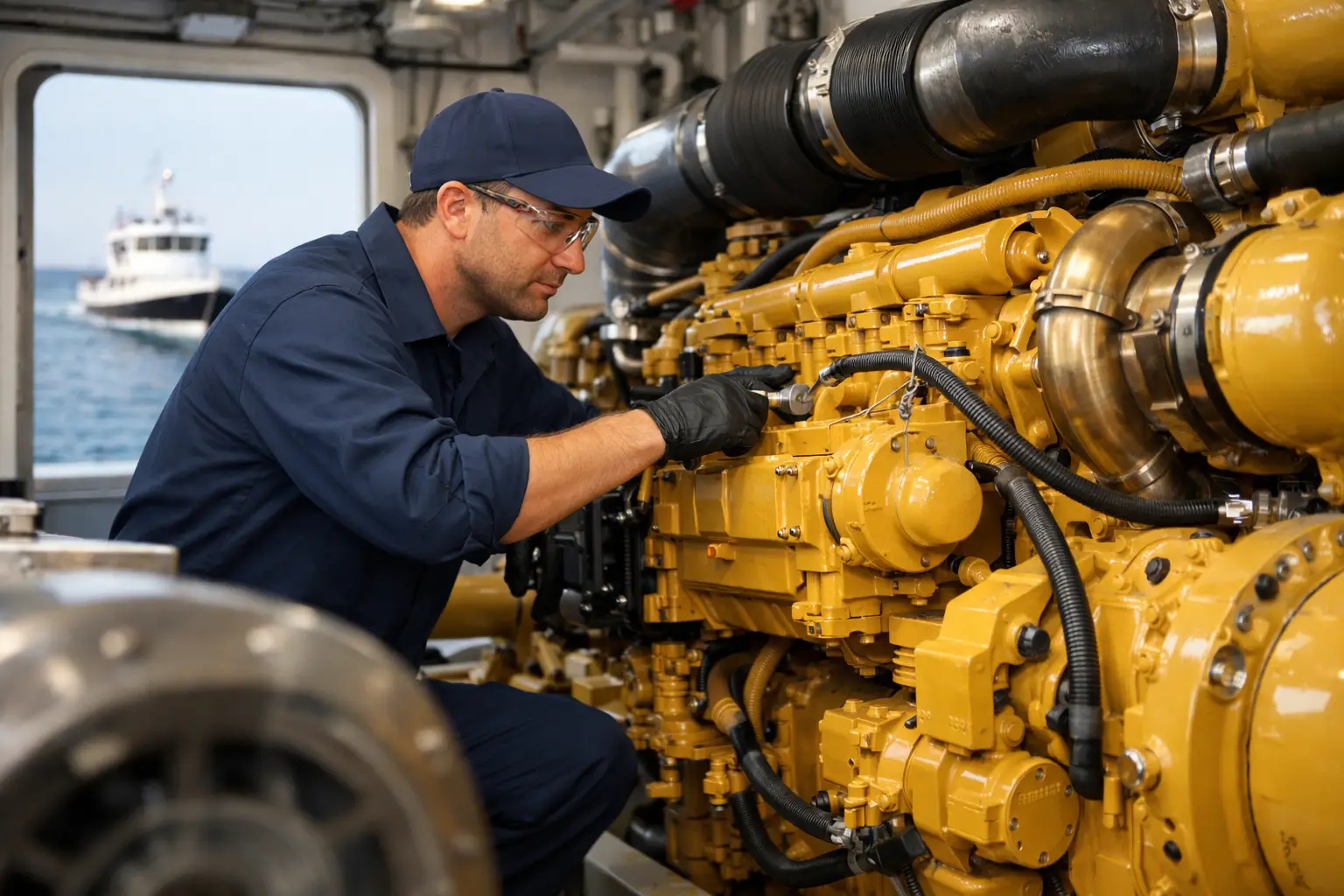 Caterpillar Marine Engine Service That Saves Downtime